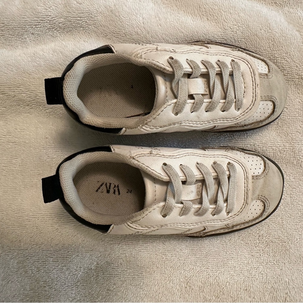 ZARA COMBINATION RUNNING SHOES. White Leather. Toddler: EUR 24. US 7.5